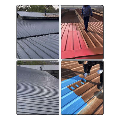 กระเบื้องสีเหล็ก สีน้ําปรับปรุง OEM กระเบื้องเคลือบป้องกันโลหะ สีกันสนิมปรับปรุงสําหรับโลหะ